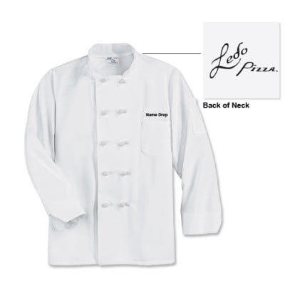 Ledo Pizza Long Sleeve Chef Coat